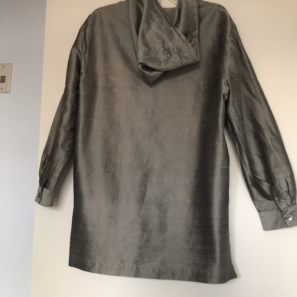 Dana Buchman grey silk jacket - Picture 4 of 15